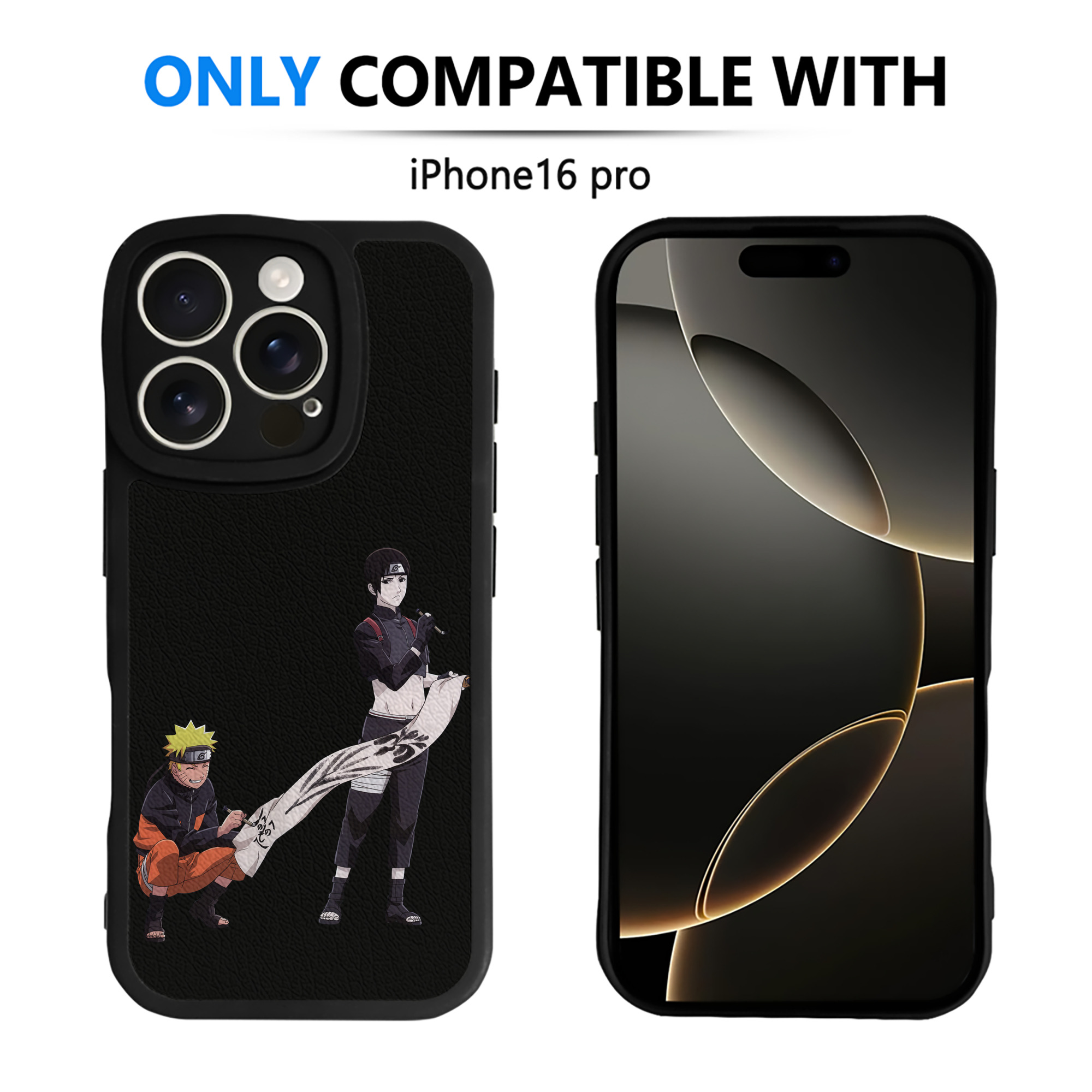 （画像用） NARUTO -ナルト- うずまき ナルト Uzumaki Naruto 【iPhone 16シリーズ対応】シリコンスマホケース（レザー調） 材質：シリコン
